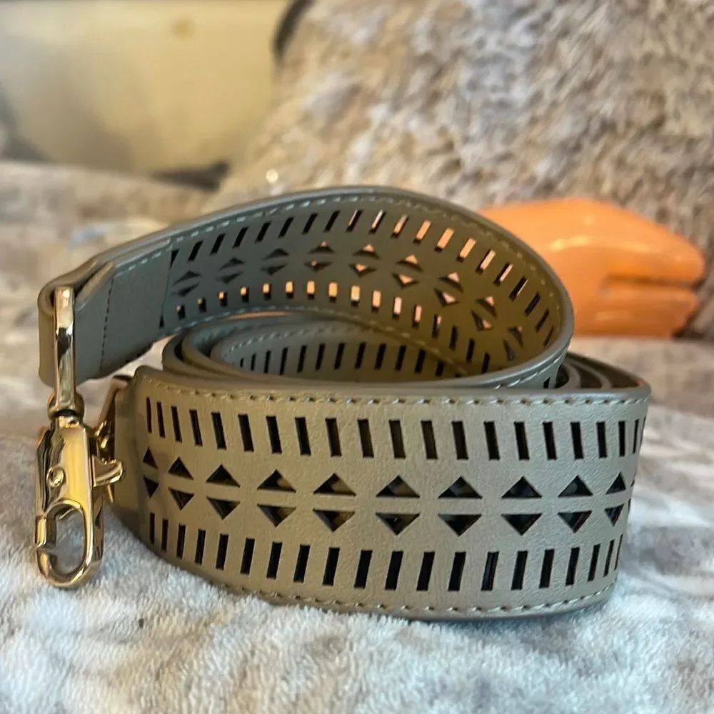 Grey/tan 42” novelty replacement, handbag strap/guitar strap/Crossbody belt